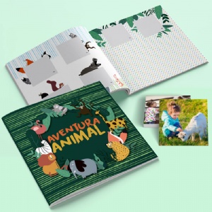 �lbum de Figurinhas Personalizado - Aventura Animal