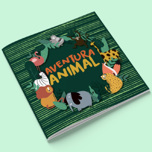 �lbum de Figurinhas Personalizado - Aventura Animal