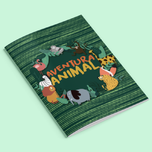 �lbum de Figurinhas Personalizado - Aventura Animal