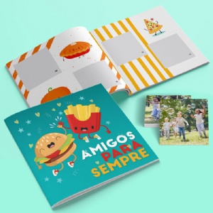 �lbum de Figurinhas Tema Amizade - Amigos Para Sempre