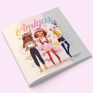 �lbum de Figurinhas Tema Amizade - Melhores Amigas