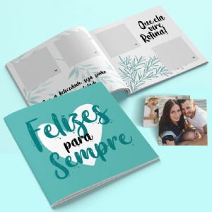 �lbum de Figurinhas Tema Amor - Felizes para Sempre