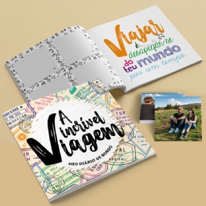 �lbum de Figurinhas Tema Viagem - Meu Di�rio de Bordo