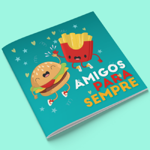 �lbum de Figurinhas Tema Amizade - Amigos Para Sempre